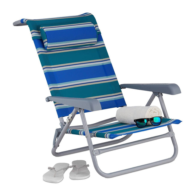 Brass chair with neck pillow - foldable