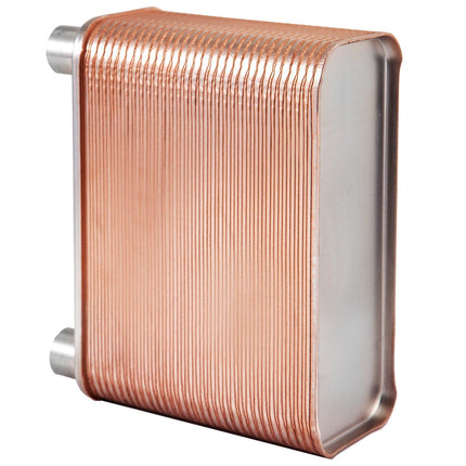 Brazed Plate Heat Exchanger, 60 Plate, 1/2 In BSP FPT, 316L