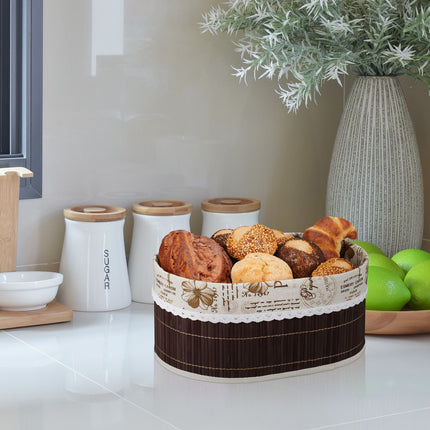 Bread basket Paris in brown