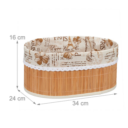 Bread basket in bamboo Paris