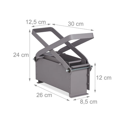 Briquette press for gray paper