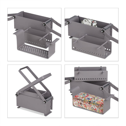 Briquette press for gray paper