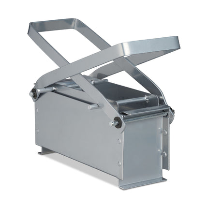Briquette press for silver colored paper