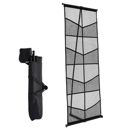 Brochure Display Stand, 4-Tier Mesh 8-Pocket With Bag