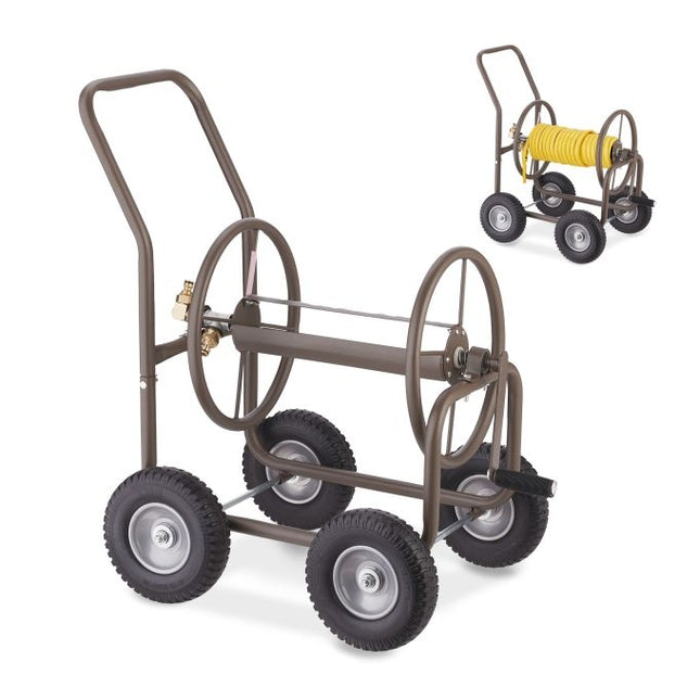 Brown Steel Hose Trolley