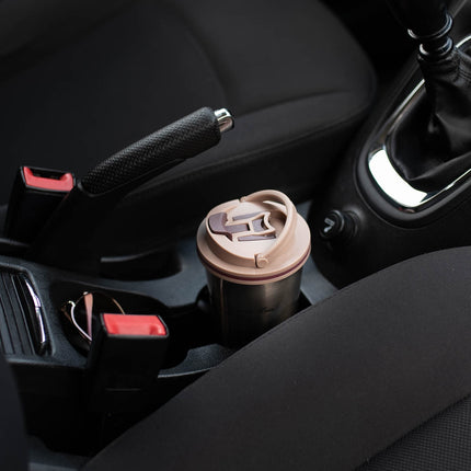 Brown Thermal Cup – Insulated, Reusable, 18 oz