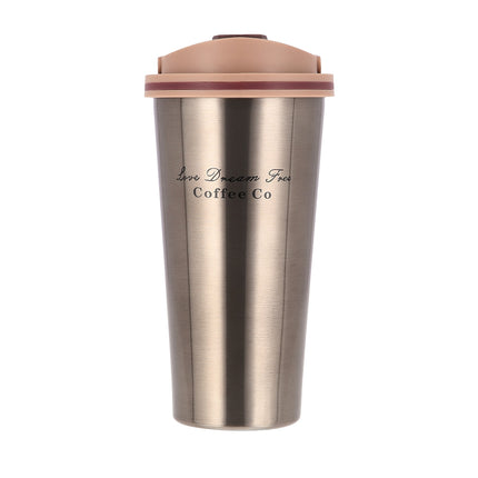 Brown Thermal Cup – Insulated, Reusable, 18 oz