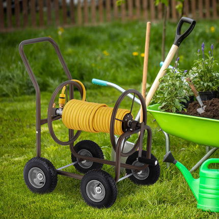Brown hose cart for 60 m