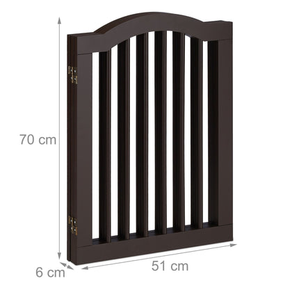 Brown security gate 70 cm