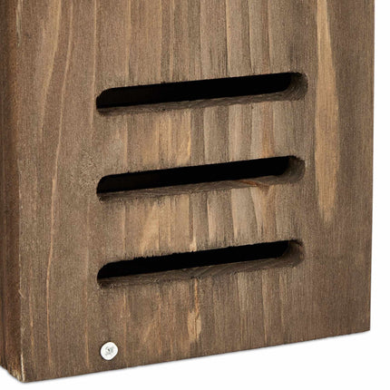Brown spruce wood ladybug house