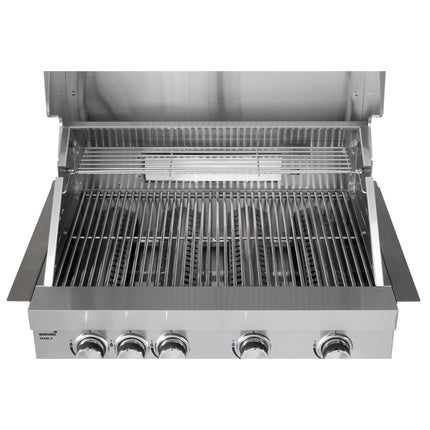 Built-In Gas Grill, 4 Burners, Stainless Steel