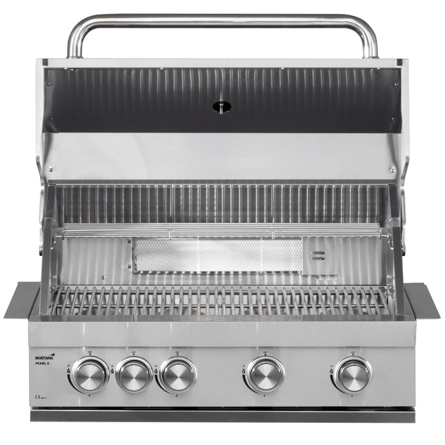 Built-In Gas Grill, 4 Burners, Stainless Steel