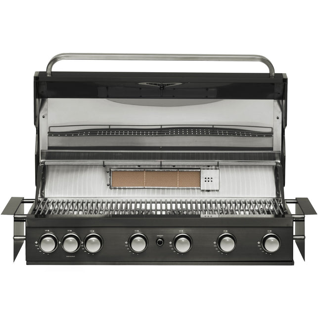 Built-In Gas Grill, 6 Burners, Stainless Steel, 95x46 cm
