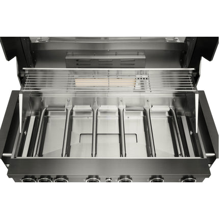 Built-In Gas Grill, 6 Burners, Stainless Steel, 95x46 cm
