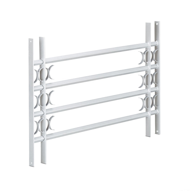 Burglary protection with extendable window grill