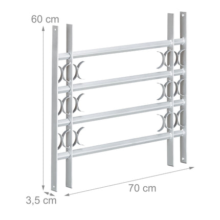 Burglary protection with extendable window grill