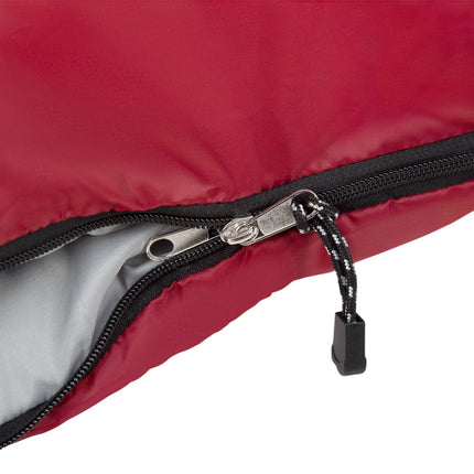 Burgundy-Grey Sleeping Bag, Size L, Lightweight