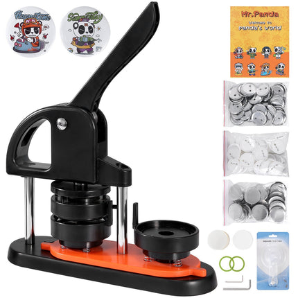 Button Maker Machine 58mm, 500Pcs Parts, Circle Cutter