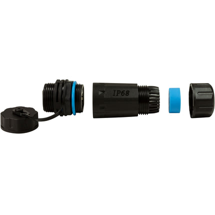 CAT6A Screw connection Outdoor 2 x RJ45 IP68 with cable sleeve