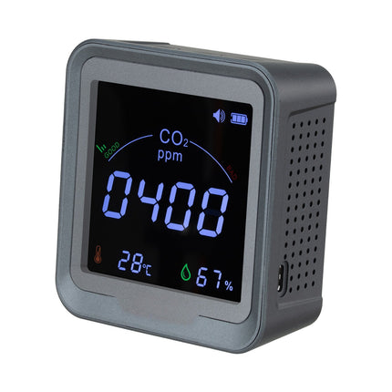 CO2 Monitor With NDIR Sensor, Temp Humidity, 400-5000ppm