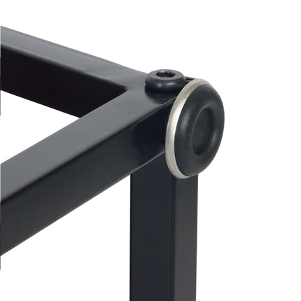 C-Shaped Side Table, 2-Tier, Metal Frame