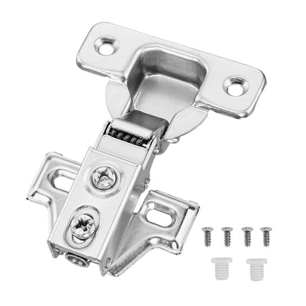 Cabinet Door Hinges, 60-Pack Partial Overlay Soft-Close, 100, Screws