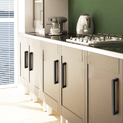 Cabinet Pulls, 30 Pack, 128mm, Matte Black Stainless Steel
