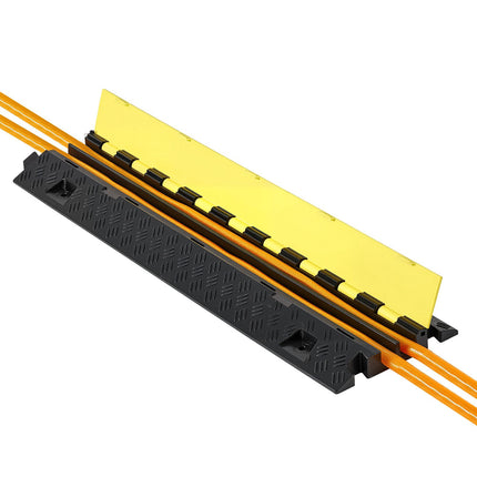 Cable Protector Ramp, 2-Channel 31x28 mm, 3-Pack
