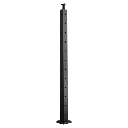 Cable Railing Corner Post 42 In, Pre-Drilled L Holes