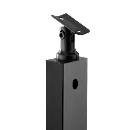 Cable Railing Post, 36 x 2 x 2 in, 30 Holes, Black