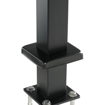 Cable Railing Post 42-Inch, Holeless, Black SUS304