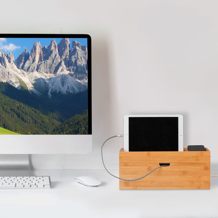 Cable box in bamboo