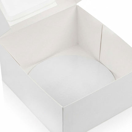 Cake Boxes With Window and Boards, Rectangular Set