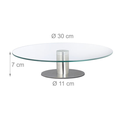 Cake plate with foot