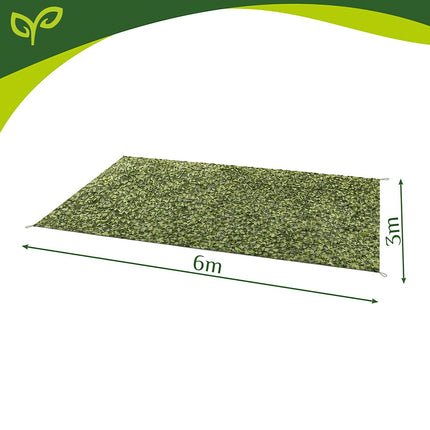 Camouflage Net 3x6m with 100 Cable Ties, Waterproof