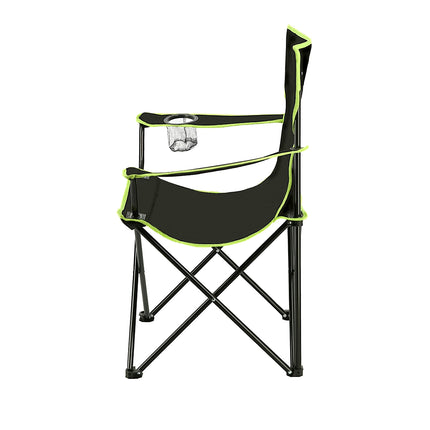 Camping Chair, Black-Lime, Foldable, Lightweight
