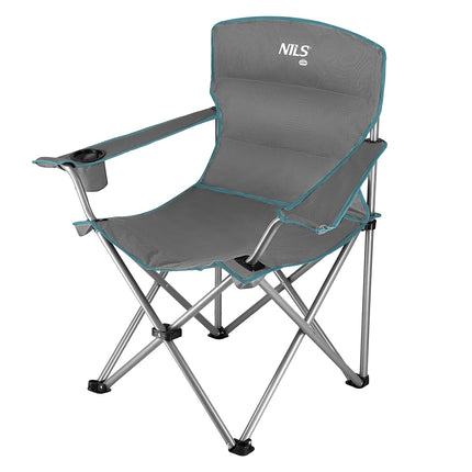 Camping Chair, Gray-Green, Foldable, Lightweight