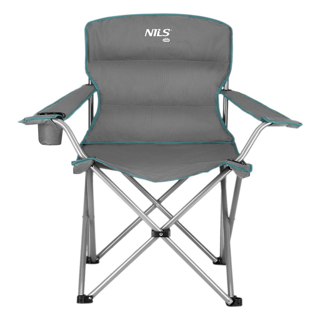 Camping Chair, Gray-Green, Foldable, Lightweight