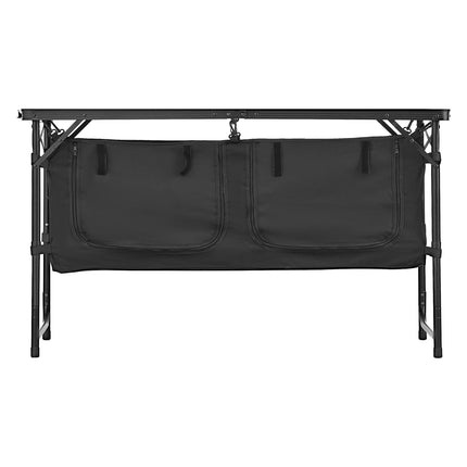 Camping Kitchen Table – Folding, 3 Heights, Aluminum Storage