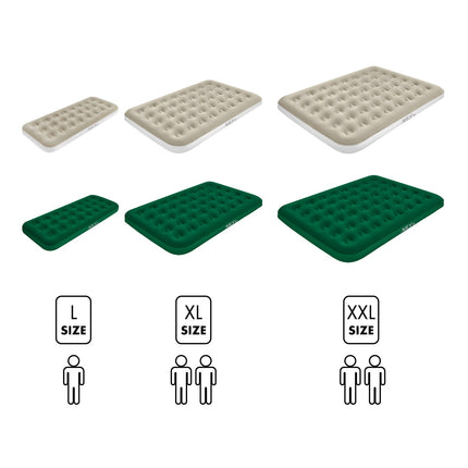 Camping Mattress 191x73x22 cm, Green