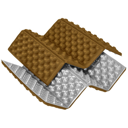 Camping Seating Mat, 40cm, Aluminum Bolster, Brown