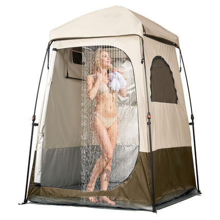 Camping Shower Tent, Foldable 1-Person 210D Oxford