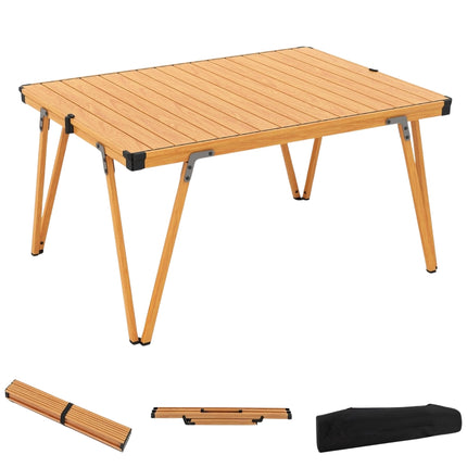 Camping Table, Waterproof Top, Portable, 80kg Capacity