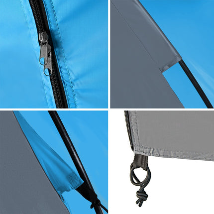 Camping Tent, 4-Person, Blue-Gray