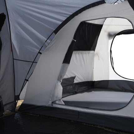 Tunnel camping tent for 5 people - waterproof, mesh window