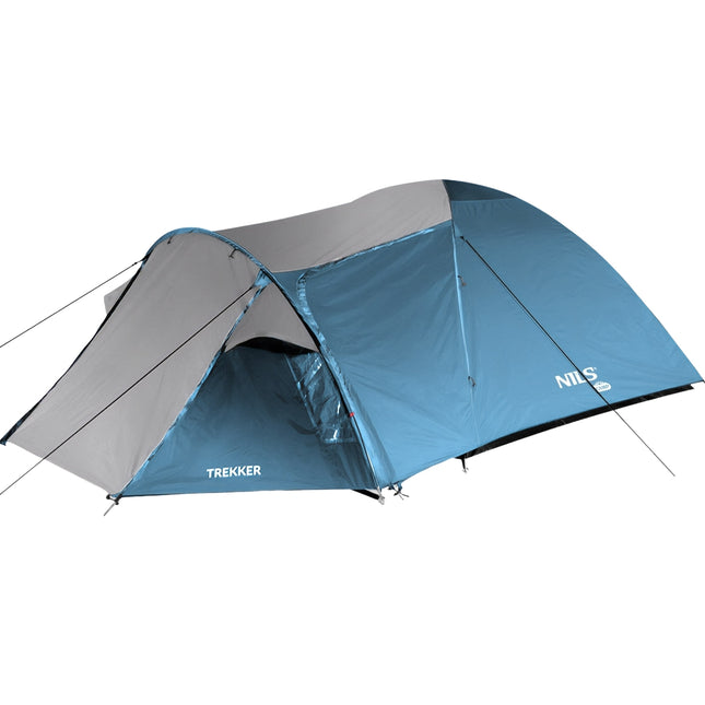 Kampeertent, blauwgrijs, 2-persoons, lichtgewicht
