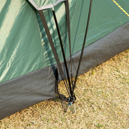 Tunnel camping tent for 5-6 people, durable polyester