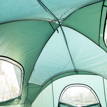 Tunnel camping tent for 5-6 people, durable polyester