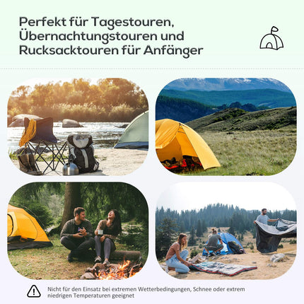 Tunnel camping tent for 5-6 people, durable polyester