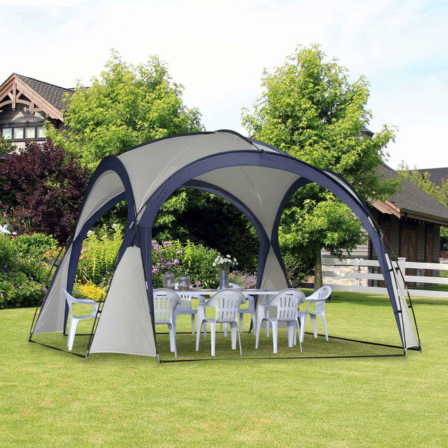 Weatherproof camping and party tent, 3.5 x 3.5 x 2.3 M
